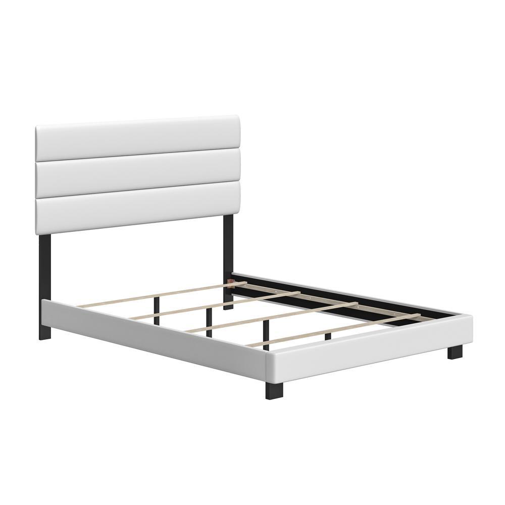 Nicey Faux Leather Upholstered Platform Bed Frame NPWH934DB