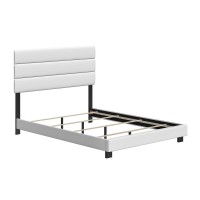 Nicey Faux Leather Upholstered Platform Bed Frame NPWH934DB