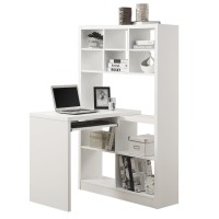 Homeroots Office 38-Inch X 355-Inch X 60-Inch White, Particle Board, Hollow-Core - Computer Desk