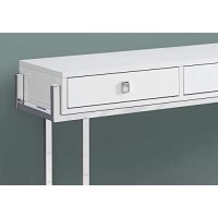 Homeroots Furniture 12 X 48 X 3175 White, Particle Board, Metal - Accent Table