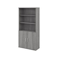 Bush Stc015Pg Studio C 5-Shelf 73-Inch H Bookcase, Platinum Gray