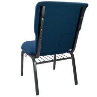 Advantage Navy Discount Church Chair - 21 In. Wide