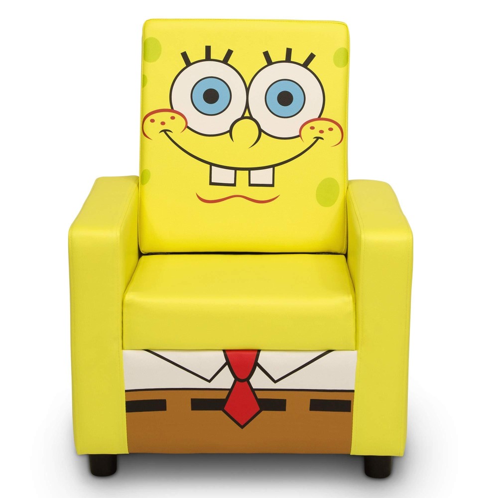 Spongebob Squarepants High Back Upholstered Chair By Delta Children