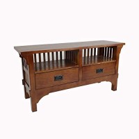Benjara Wooden Tv Stand With 2 Open Shelves And Slatted Back, Brown