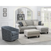 Wallace Bay Rivers Ottoman Diamond Sand