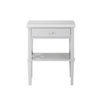 Marta Dove Gray Nightstand