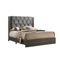 Madelyn California King Bed in Walnut Grey