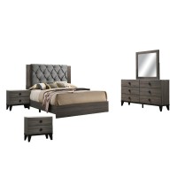 Madelyn 5 Piece Bedroom Set with extra Night Stand Full