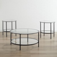 Aimee 3Pc Coffee Table Set Oil Rubbed Bronze Coffee 2 End Tables