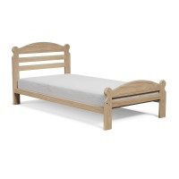 Arizona Twin-Xl Bed Solid Pine Wooden Bed Unfinished With Hardwood Slats Suitable For Boys Girls Kids Bedroom Wooden Bed Frame Easy To Assemble Single Bed