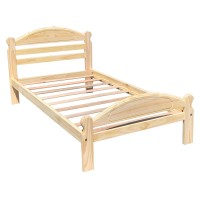 Arizona Twin-Xl Bed Solid Pine Wooden Bed Unfinished With Hardwood Slats Suitable For Boys Girls Kids Bedroom Wooden Bed Frame Easy To Assemble Single Bed