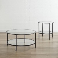 Aimee 2Pc Coffee Table Set Oil Rubbed Bronze Coffee End Table