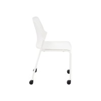 Safco Next Polypropylene Office Chair, White, 4/Carton (4314Wh)