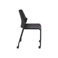Safco Next Polypropylene Office Chair, Black, 4/Carton (4314Bl)