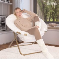 Milliard Cozy Chairfaux Fur Saucer Chair For Bedroomxlarge White