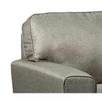 Benjara Fabric Upholstered Chair With Tapered Arms And T Backrest, Gray