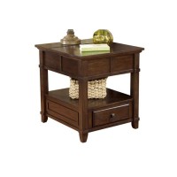 Benjara 1 Drawer Lift Top End Table With Open Bottom Shelf And Power Hub, Brown