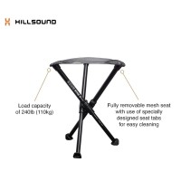 Hillsound Btr Stool For Ultralight Backpacking & Hiking, Lightweight Camping Chairs, Compact Portable Outdoor Seat