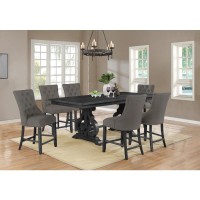 Counter height dining table with extandable leaf