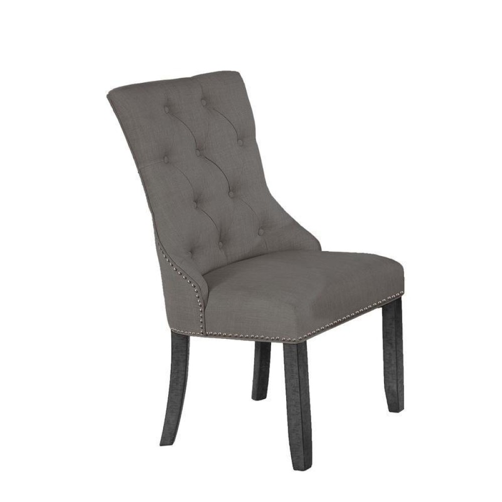 Dark Gray Dining Chair Set of 2