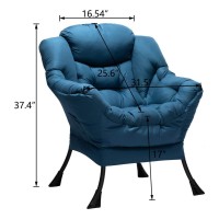 Hollyhome Modern Fabric Large Lazy Chair Accent Oversized Comfy Reading Chair Thick Padded Cozy Lounge Chair With Armrest Ste