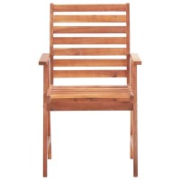 vidaXL Outdoor Dining Chairs 4 pcs Solid Acacia Wood 3051100