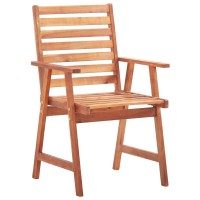 vidaXL Outdoor Dining Chairs 6 pcs Solid Acacia Wood 3051101