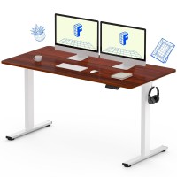 Flexispot Electric Adjustable Height Standing Desk Whole Piece 55 X 28 Inch Desktop Home Office Computer Workstation Sit Stand U