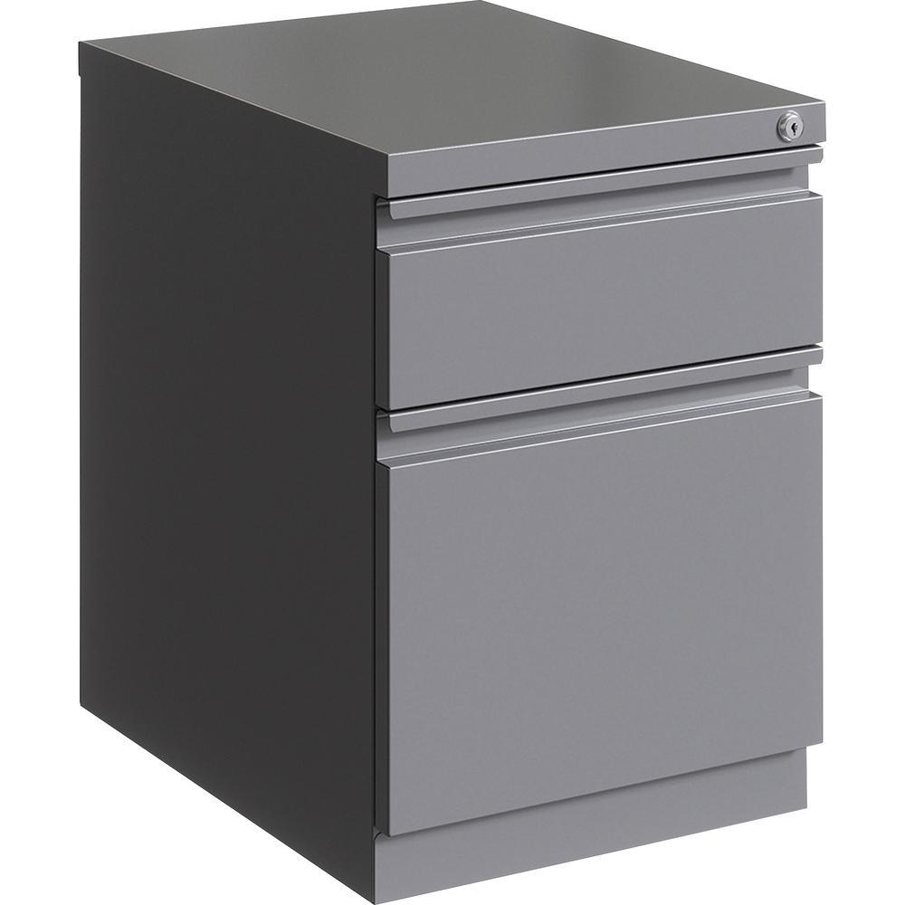 Lorell 20 2drawer BoxFile Steel Mobile Pedestal 15 x 199 x 238 for Box File Letter Mobility Ballbearing Suspens