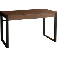 Lorell SOHO Table Desk 47 x 235 x 30 1 Drawers Band Edge Finish Walnut