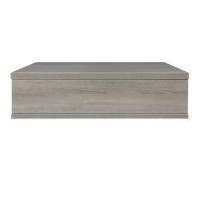 Lorell Contemporary Laminate Sectional Tabletop 253 x 255 x 66 Finish Weathered Charcoal Laminate