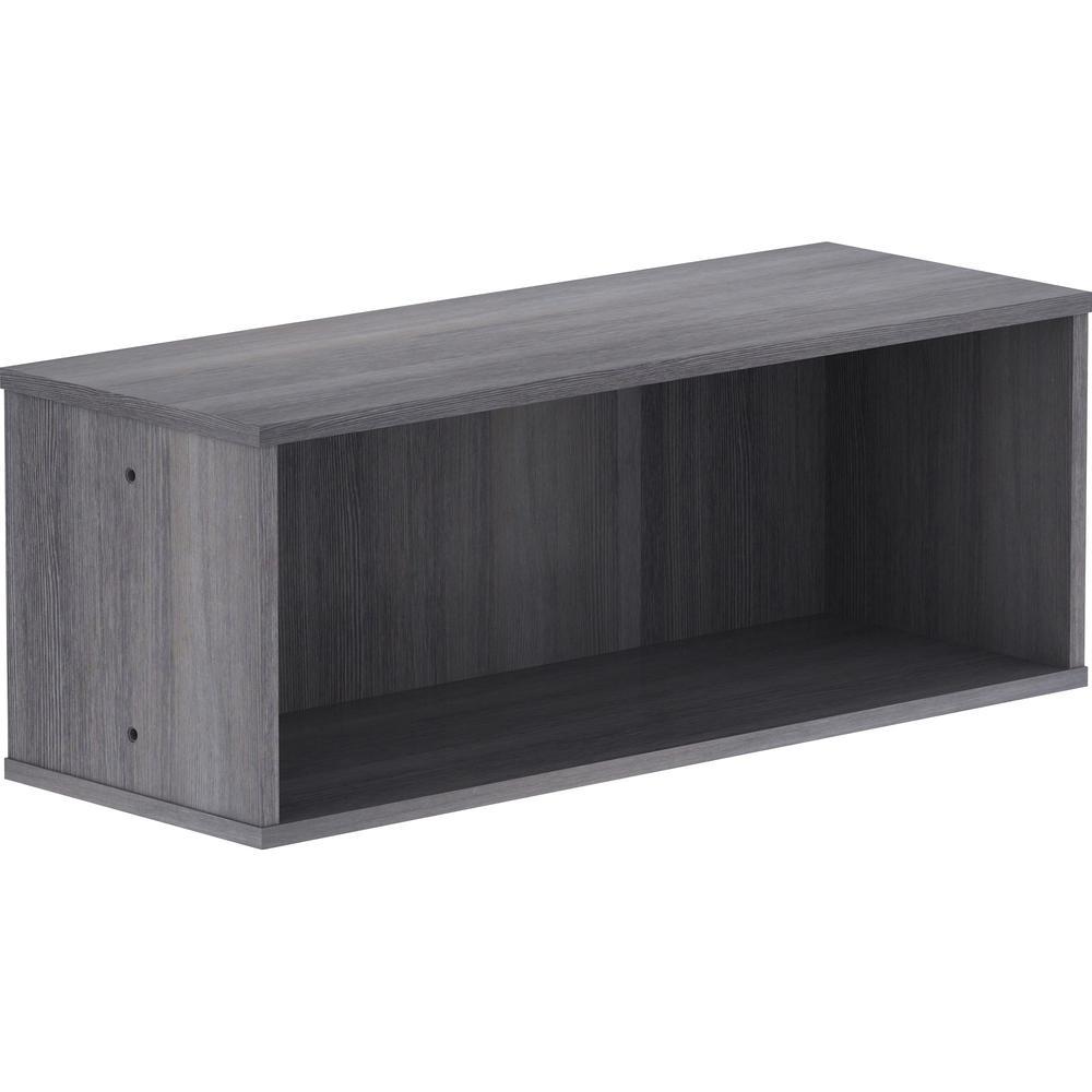 Lorell Panel System Open Storage Cabinet 181 Height x 315 Width x 158 Depth Charcoal Laminate 1 Each