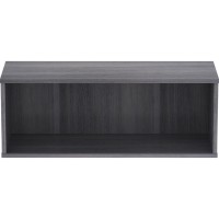 Lorell Panel System Open Storage Cabinet 181 Height x 315 Width x 158 Depth Charcoal Laminate 1 Each