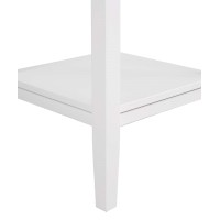 Convenience Concepts Ledgewood End Table Driftwood White 18 In X 18 In X 26 In