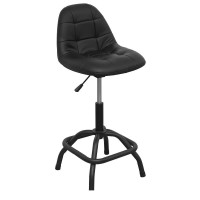 Sealey Workshop Stool Pneumatic With Adjustable Height Swivel Seat & Back Rest - Scr01B