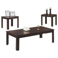 Homeroots Decor Cappuccino Table Set - 3Pcs Set