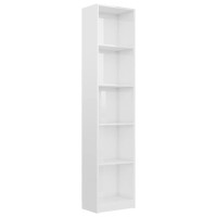 Vidaxl 5-Tier Book Cabinet Home Living Room Bedroom Office Organizer Side Rack Room Divider Bookshelf Furniture Black 68.9