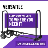 On-Stage Utc1100 Utility Cart - Versatile Heavy-Duty Rolling Storage Cart With Locking Wheels, Ergonomic Handle, And 330 Lbs Capacity - Perfect For Musicians, Event Planners, Studios