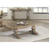 Martin Svensson Home Napa Pedestal Coffee Table Reclaimed Natural