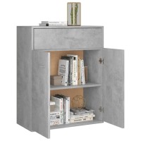 Vidaxl Sideboard With Drawer And Doors Modern Home Indoor Living Room Bedroom Storage Cabinet Side Chest Sonoma Oak Engineered Wood