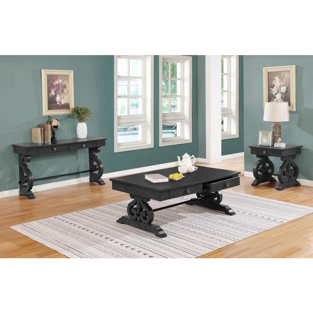 Solid Wood Coffee Table One End Table and One Console Table