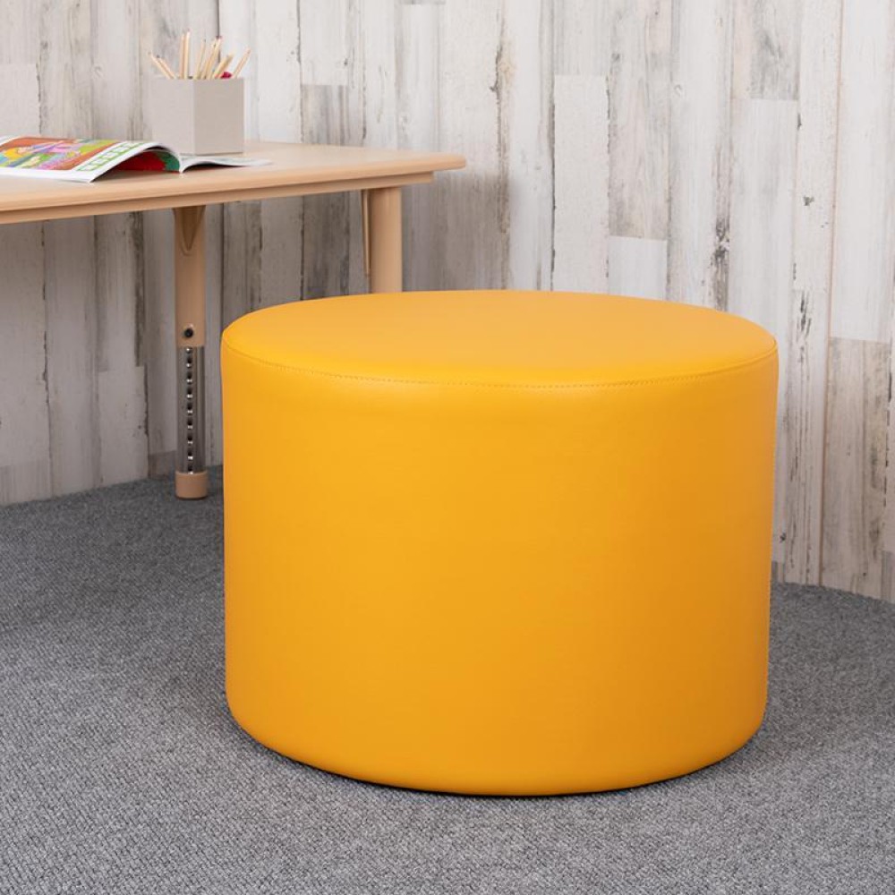 Large Soft Seating Collaborative Circle For Classrooms And Common Spaces - Yellow (18