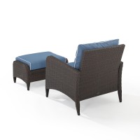 Kiawah 2Pc Outdoor Wicker Chair Set