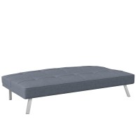 Serta Rane Convertible Sofa Lounger Microfiber Light Grey Full