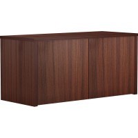 Lorell Essentials Espresso Wall Hutch Wood Door 01 Edge 17 x 116 07 Finish Espresso