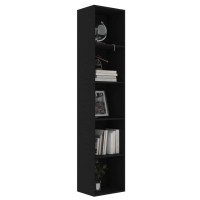 Vidaxl Bookshelf, 5-Tier Book Cabinet Bookcase, Wall Bookshelf For Office Living Room, Freestanding Shelving Unit, Modern, Sonoma Oak Engineered Wood