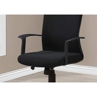 Monarch Specialties Executive High Back Computer Desk Armrests Headrest Comfortable Swivel Office Chair, Black