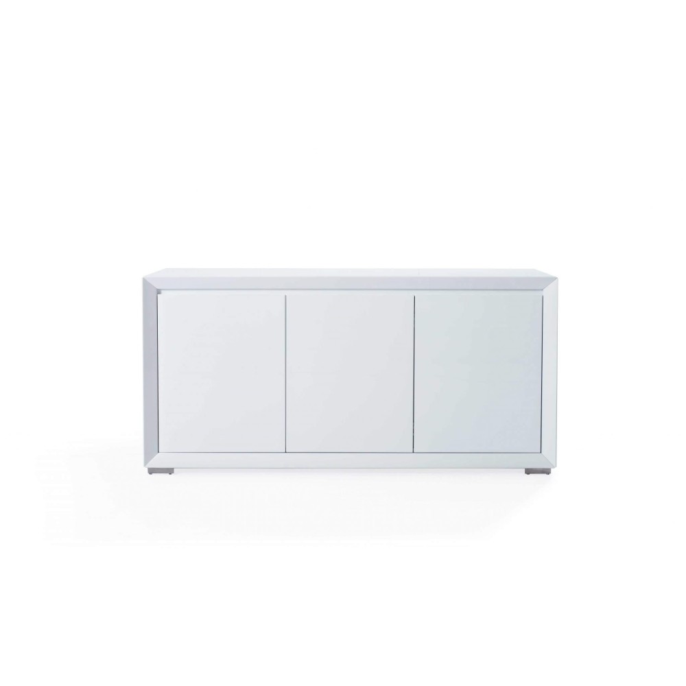 Homeroots Metal 61 X 20 X 30 White Stainless Steel Buffet