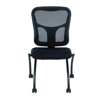 Homeroots 20.5 X 24.5 X 37.5 Black Meshfabric Guest Chair - Case Of 2