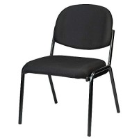 Homeroots 19.3 X 18.5 X 31 Black Fabric Guest Chair